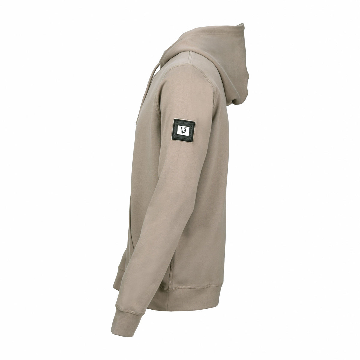 Vito Oliva Badge Hoodie - Stone - Escape Menswear