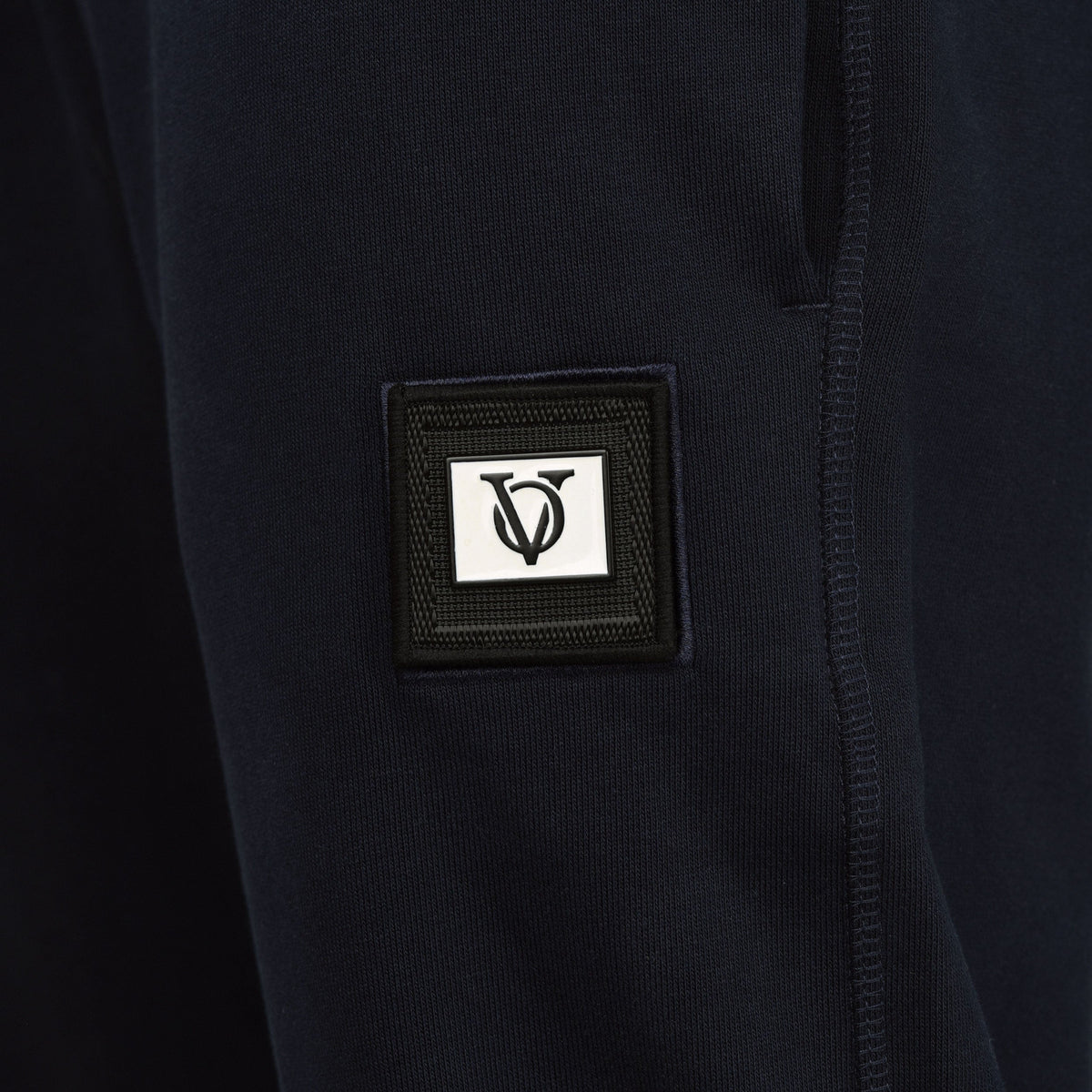Vito Oliva Badge Joggers - Navy - Escape Menswear