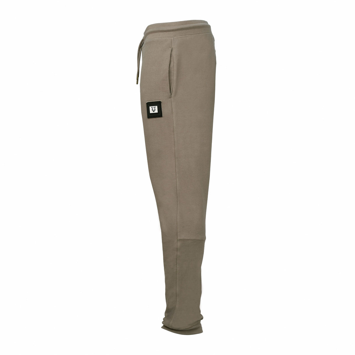 Vito Oliva Badge Joggers - Stone - Escape Menswear