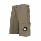 Vito Oliva Badge Short - Stone - Escape Menswear