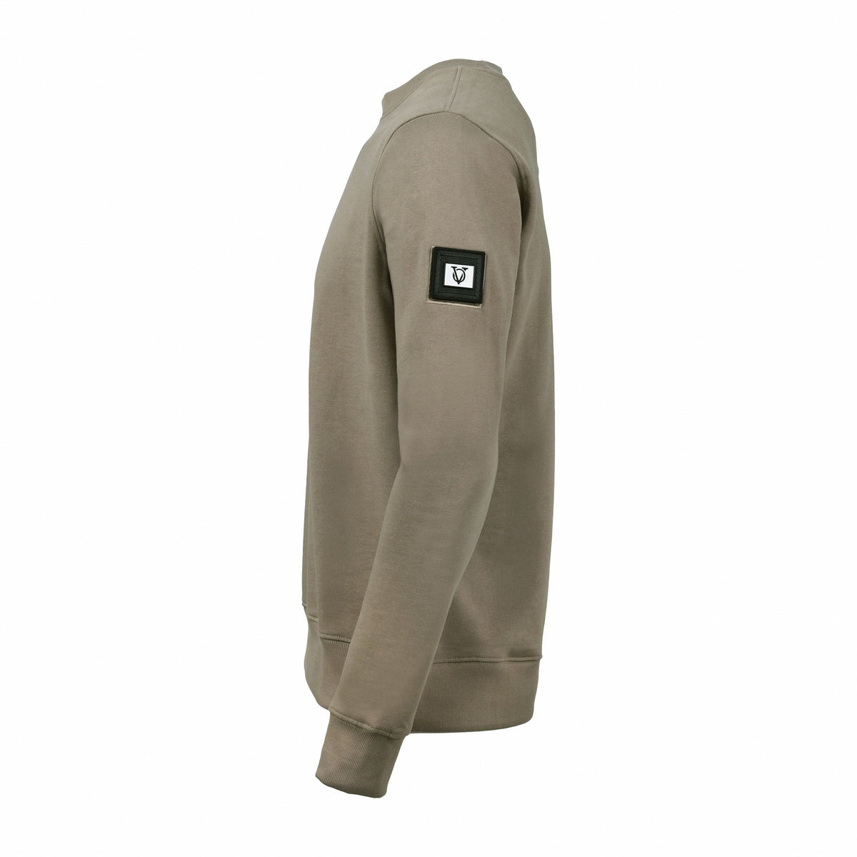 Vito Oliva Badge Sweatshirt - Stone - Escape Menswear