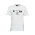 Vito Oliva Classic Logo Extra Slim T-Shirt - 002 White - Escape Menswear