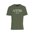 Vito Oliva Classic Logo Extra Slim T-Shirt - 005 Olive - Escape Menswear