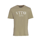 Vito Oliva Classic Logo Extra Slim T-Shirt - 006 Brown - Escape Menswear