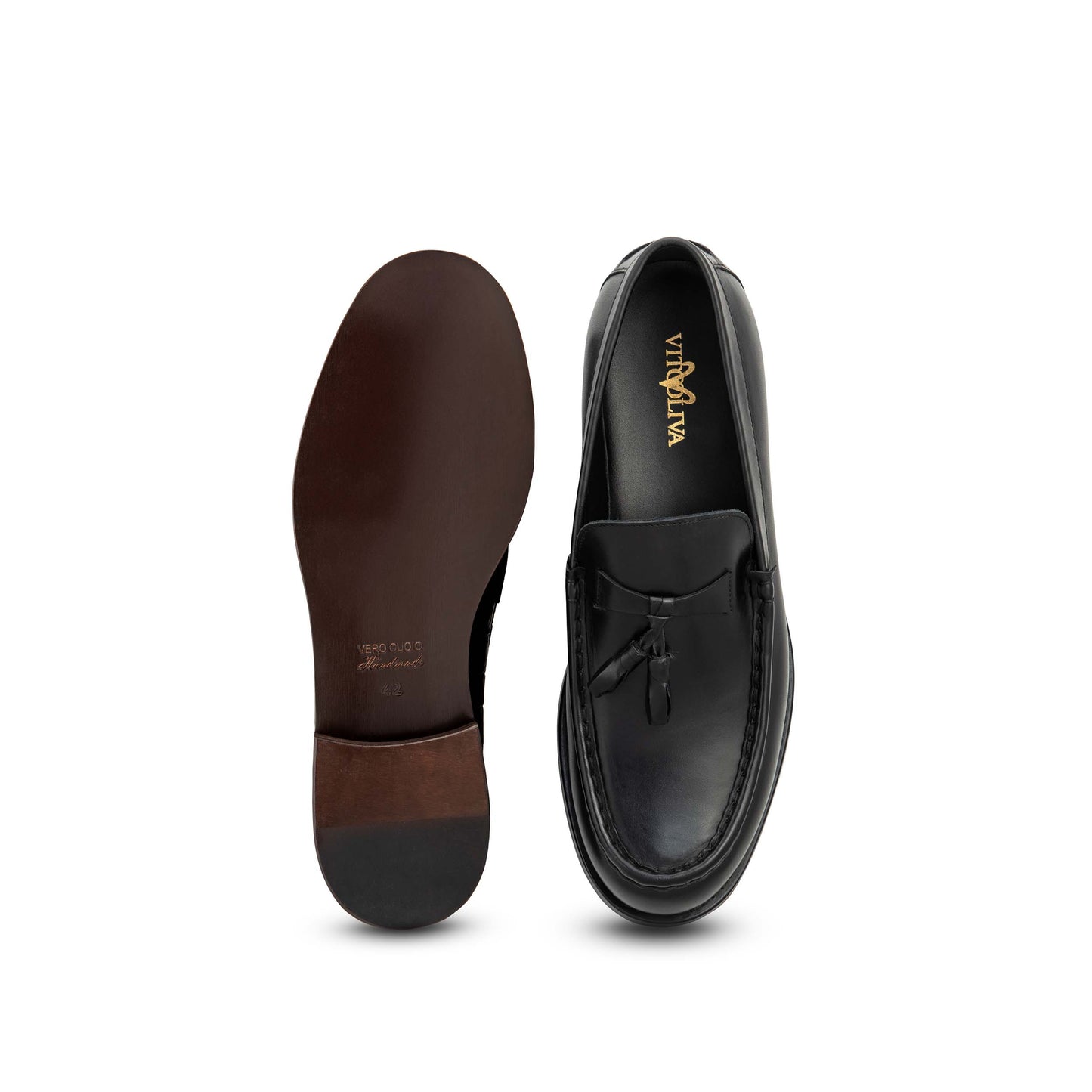 Vito Oliva Classic Shoes - Black - Escape Menswear