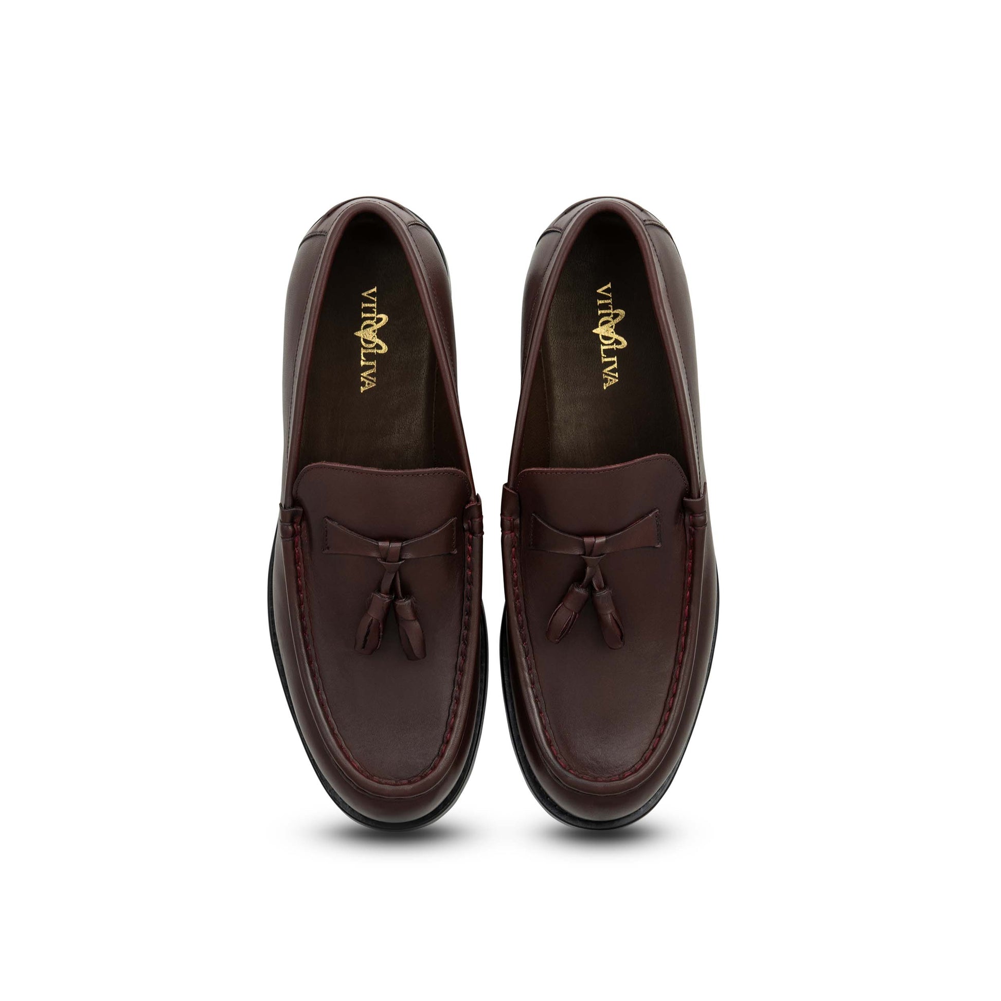 Vito Oliva Classic Shoes - Burgundy - Escape Menswear