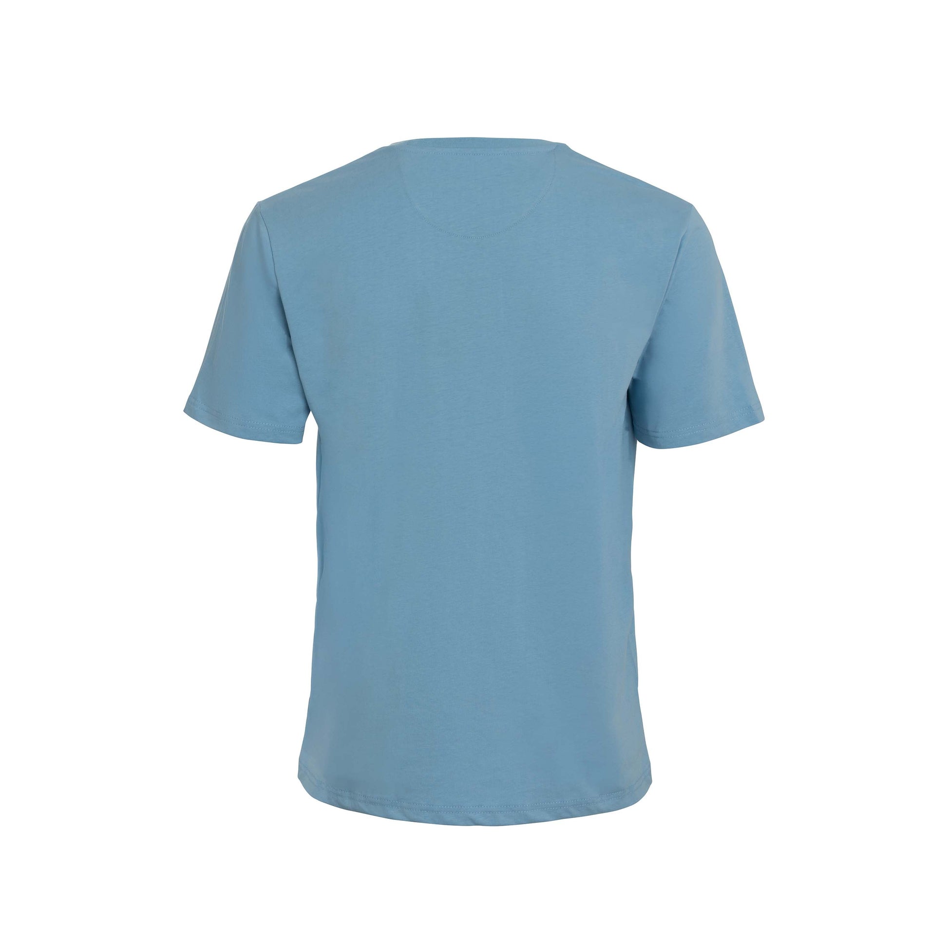 Vito Oliva Hanging Logo Extra Slim T-Shirt - 004 Sky Blue - Escape Menswear