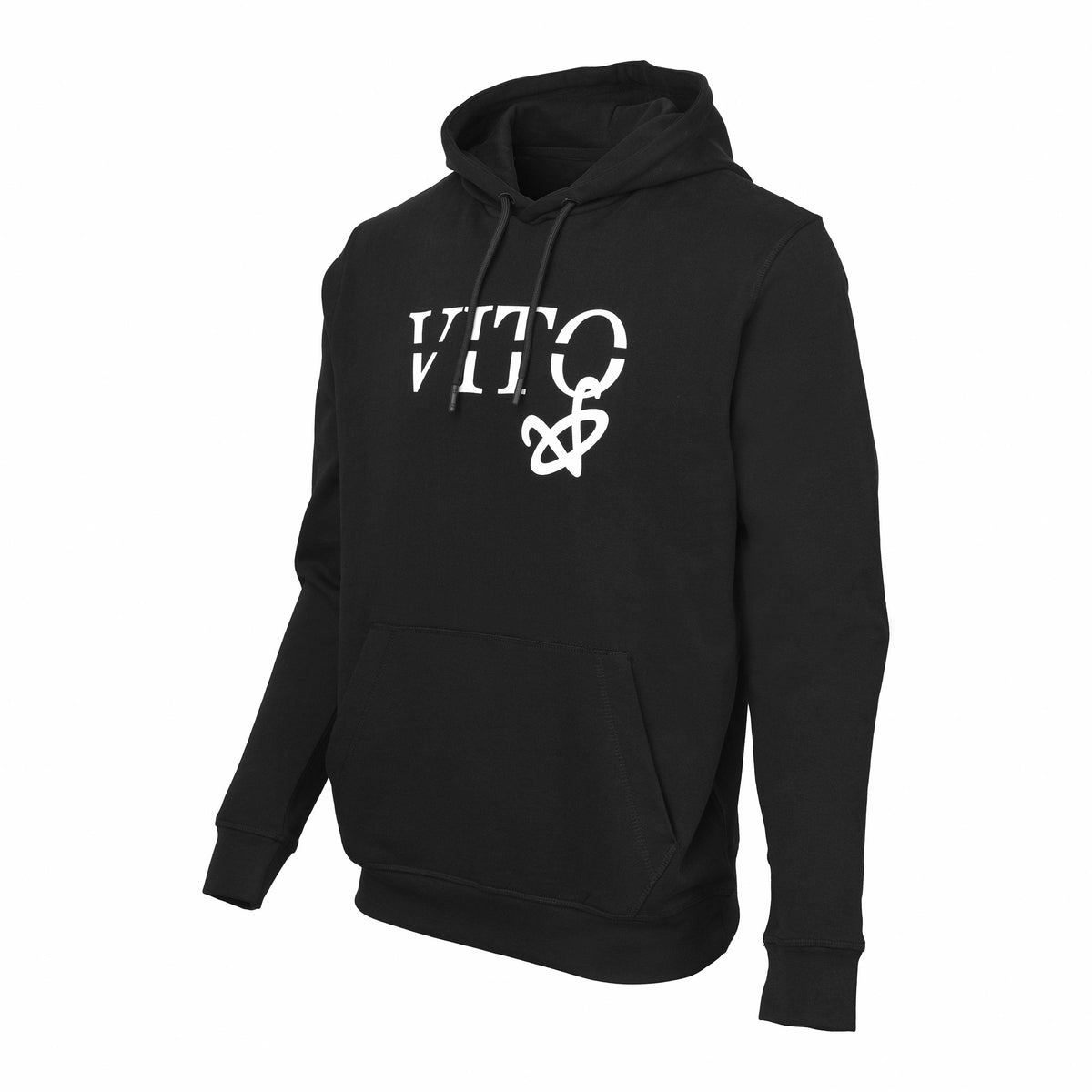 Vito Oliva Hanging Logo Hoodie - Black - Escape Menswear