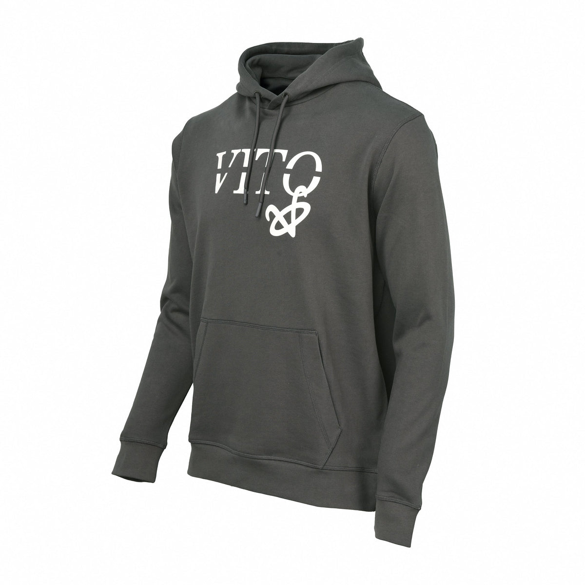 Vito Oliva Hanging Logo Hoodie - Grey - Escape Menswear