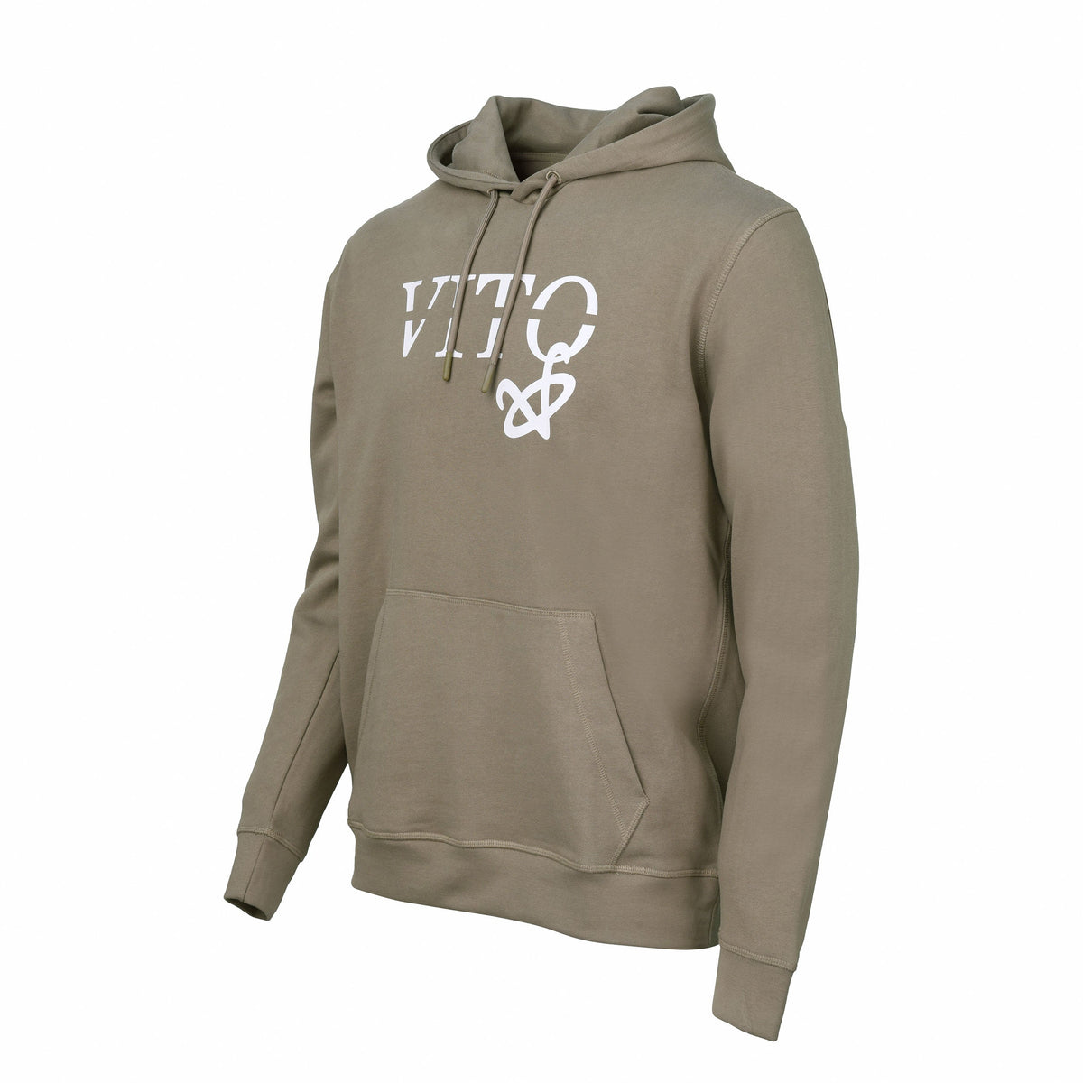 Vito Oliva Hanging Logo Hoodie - Stone - Escape Menswear