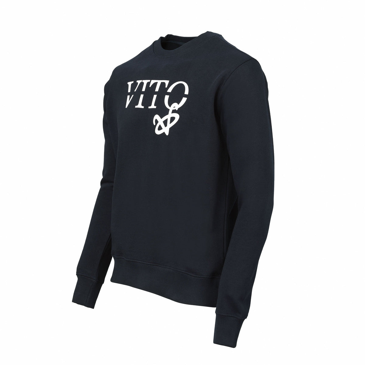 Vito Oliva Hanging Logo Sweatshirt - Navy - Escape Menswear