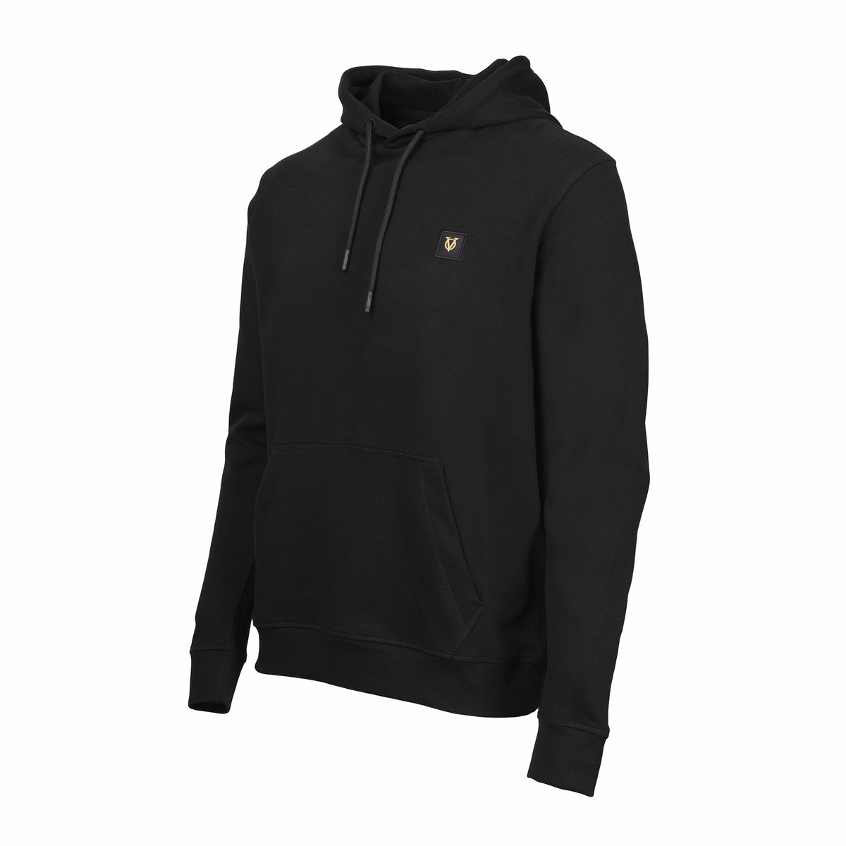 Vito Oliva Logo Patch Hoodie - Black - Escape Menswear