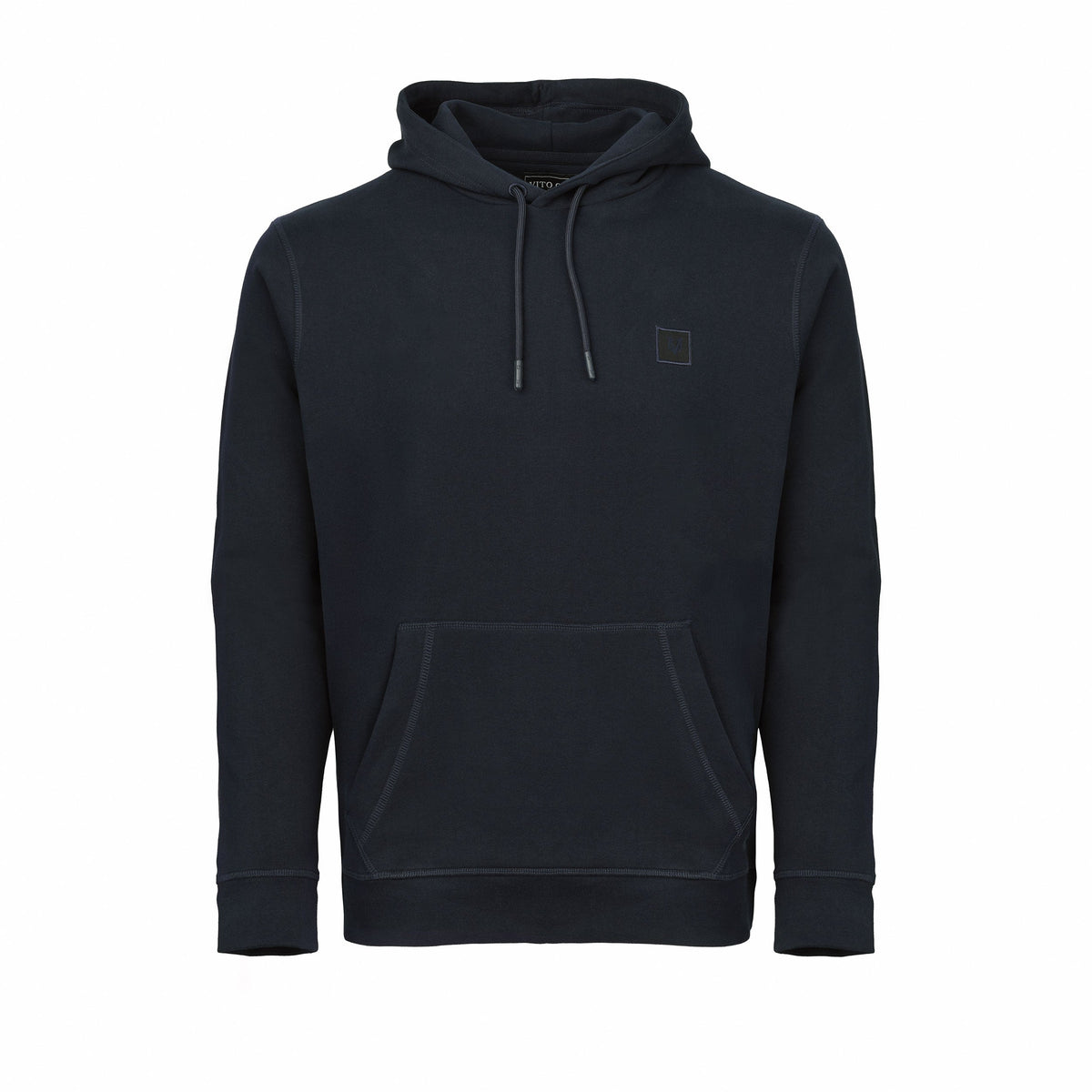 Vito Oliva Logo Patch Hoodie - Navy - Escape Menswear