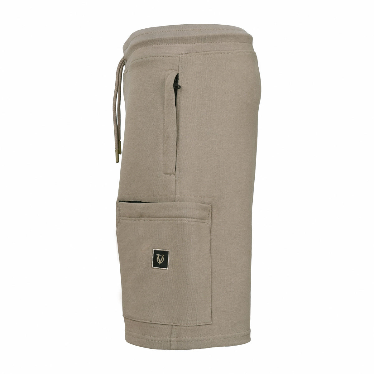 Vito Oliva Logo Patch Short - Stone - Escape Menswear