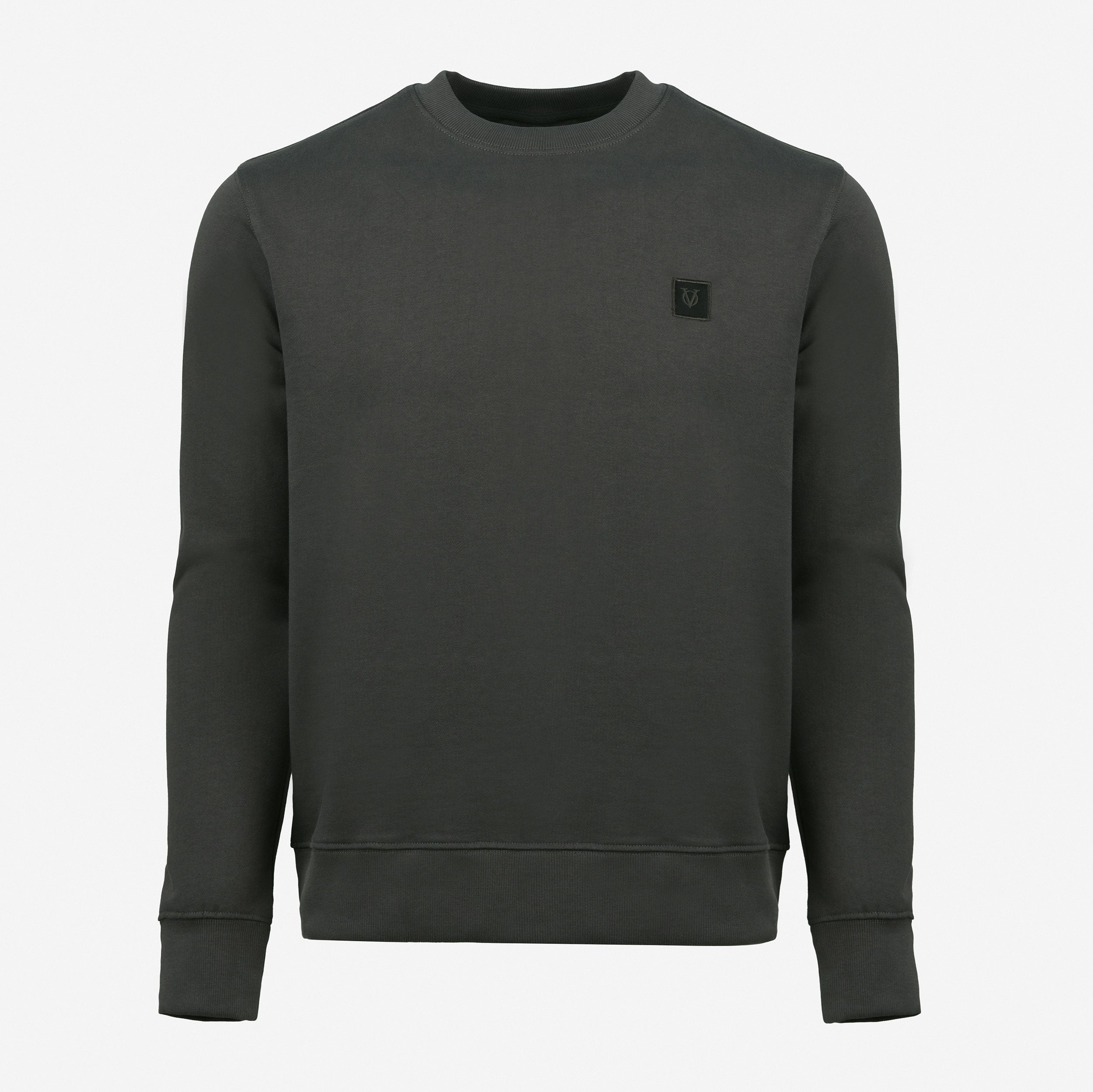 Vito Oliva Logo Patch Sweatshirt - Grey - Escape Menswear