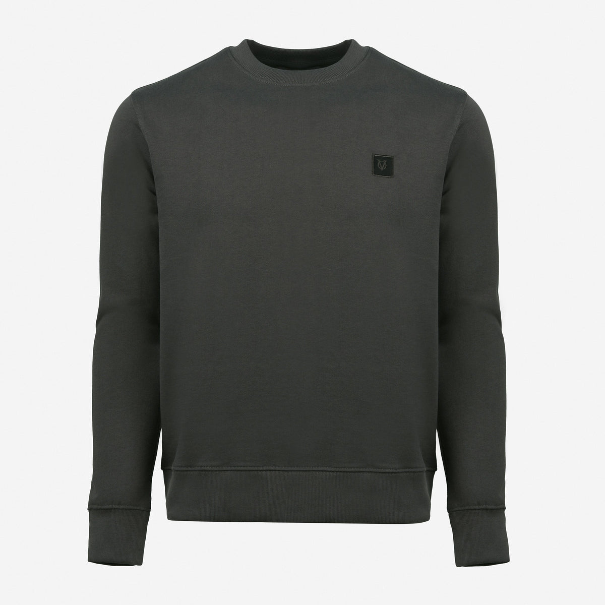 Vito Oliva Logo Patch Sweatshirt - Grey - Escape Menswear