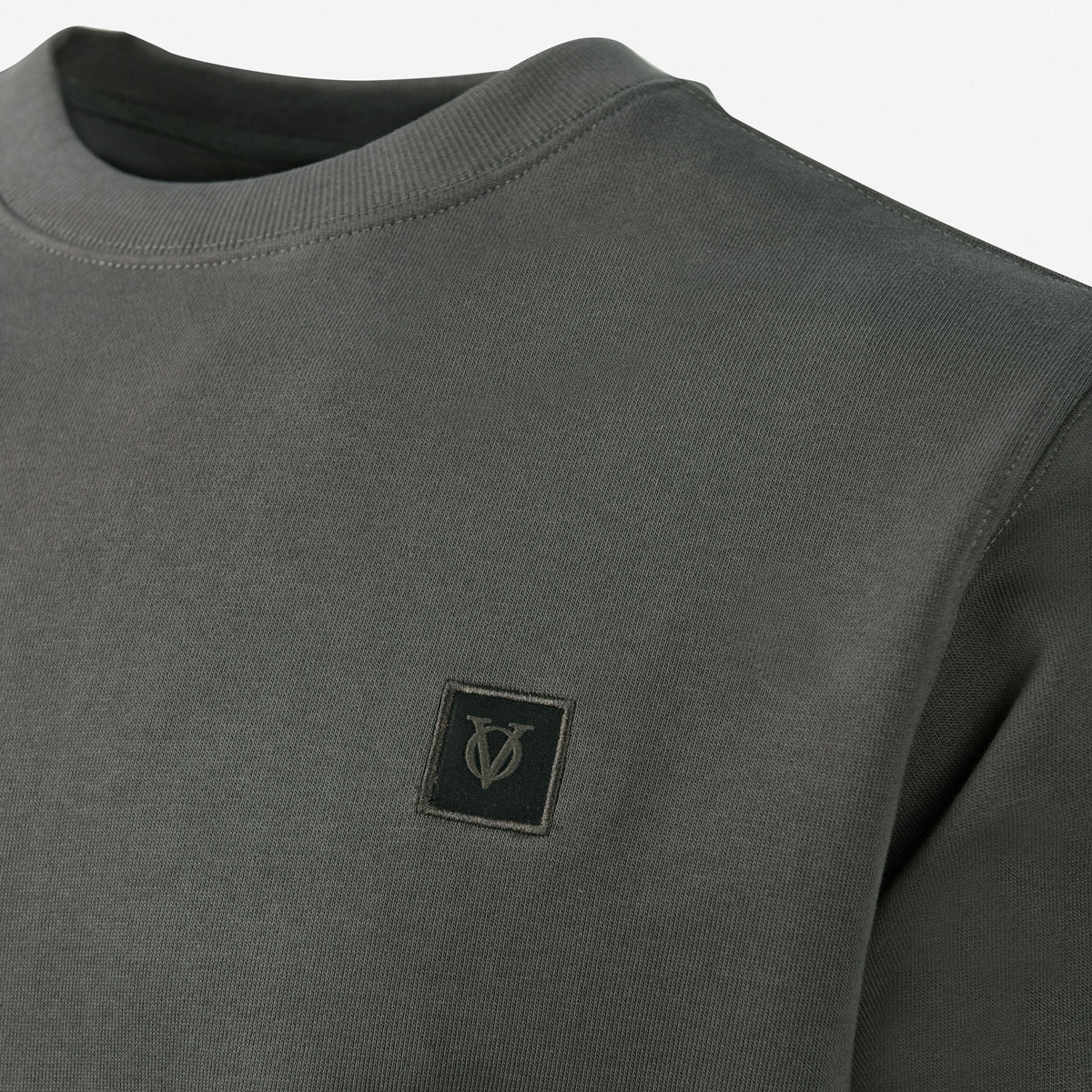 Vito Oliva Logo Patch Sweatshirt - Stone - Escape Menswear
