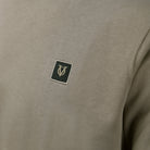 Vito Oliva Logo Patch Sweatshirt - Stone - Escape Menswear