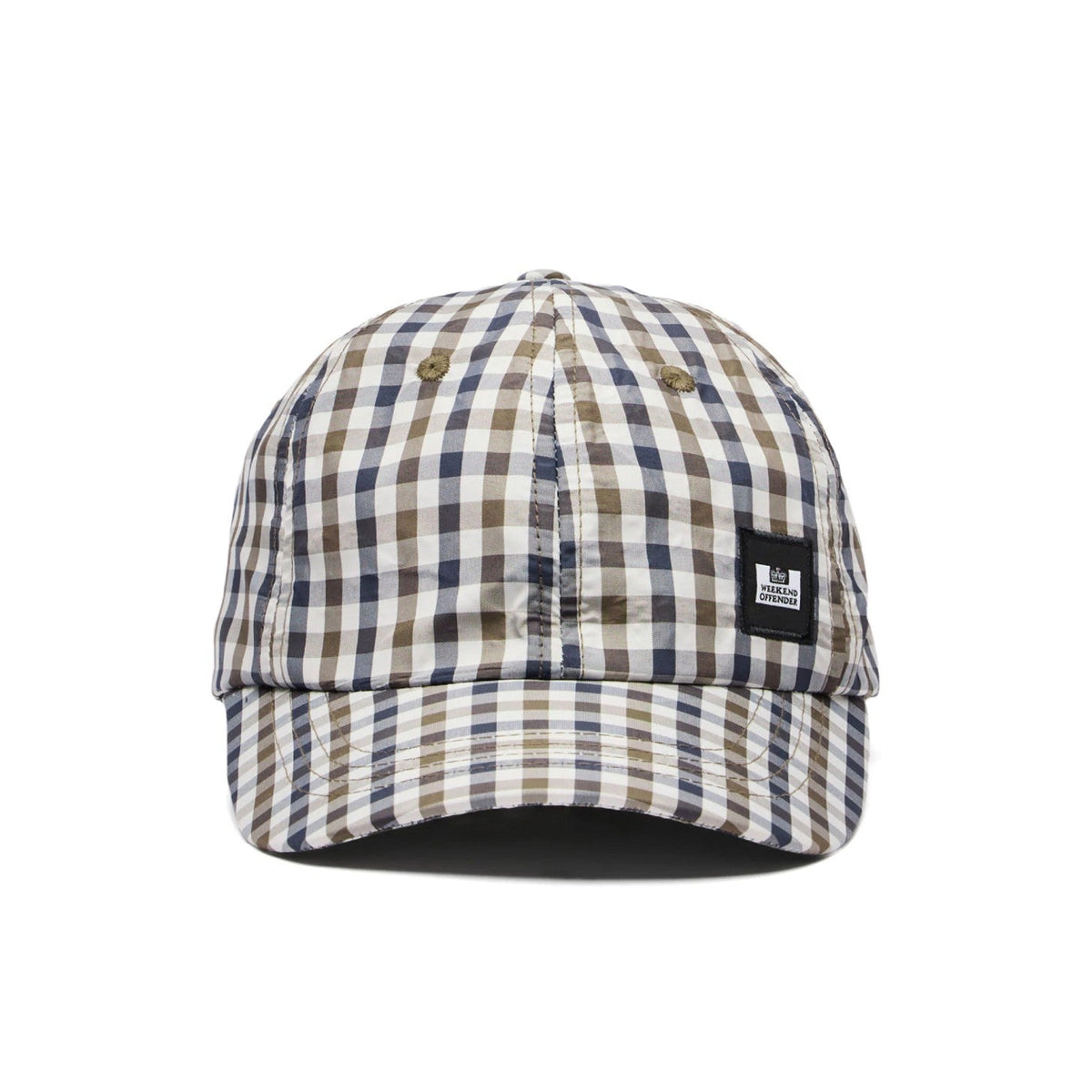 Weekend Offender Clay Baseball Cap - Mid House Check - Escape Menswear