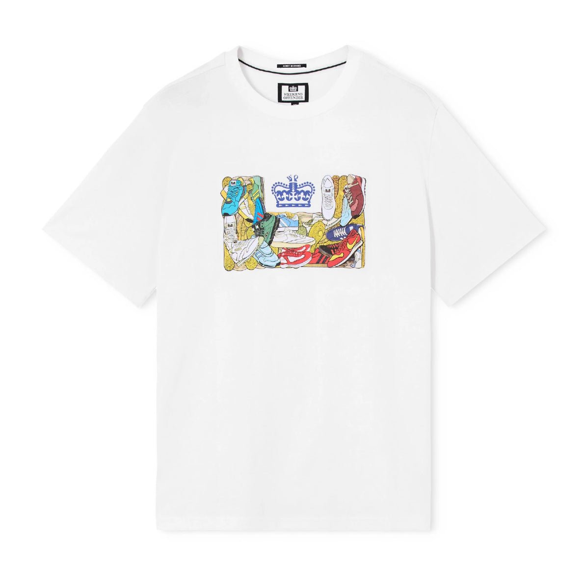 Weekend Offender D'Arblay Graphic T-Shirt - White - Escape Menswear