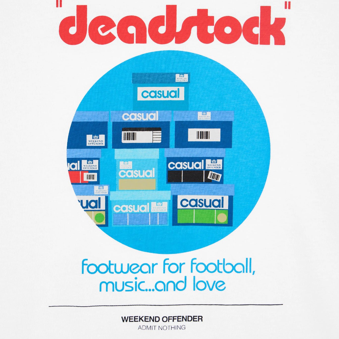Weekend Offender Deadstock T-Shirt - White - Escape Menswear