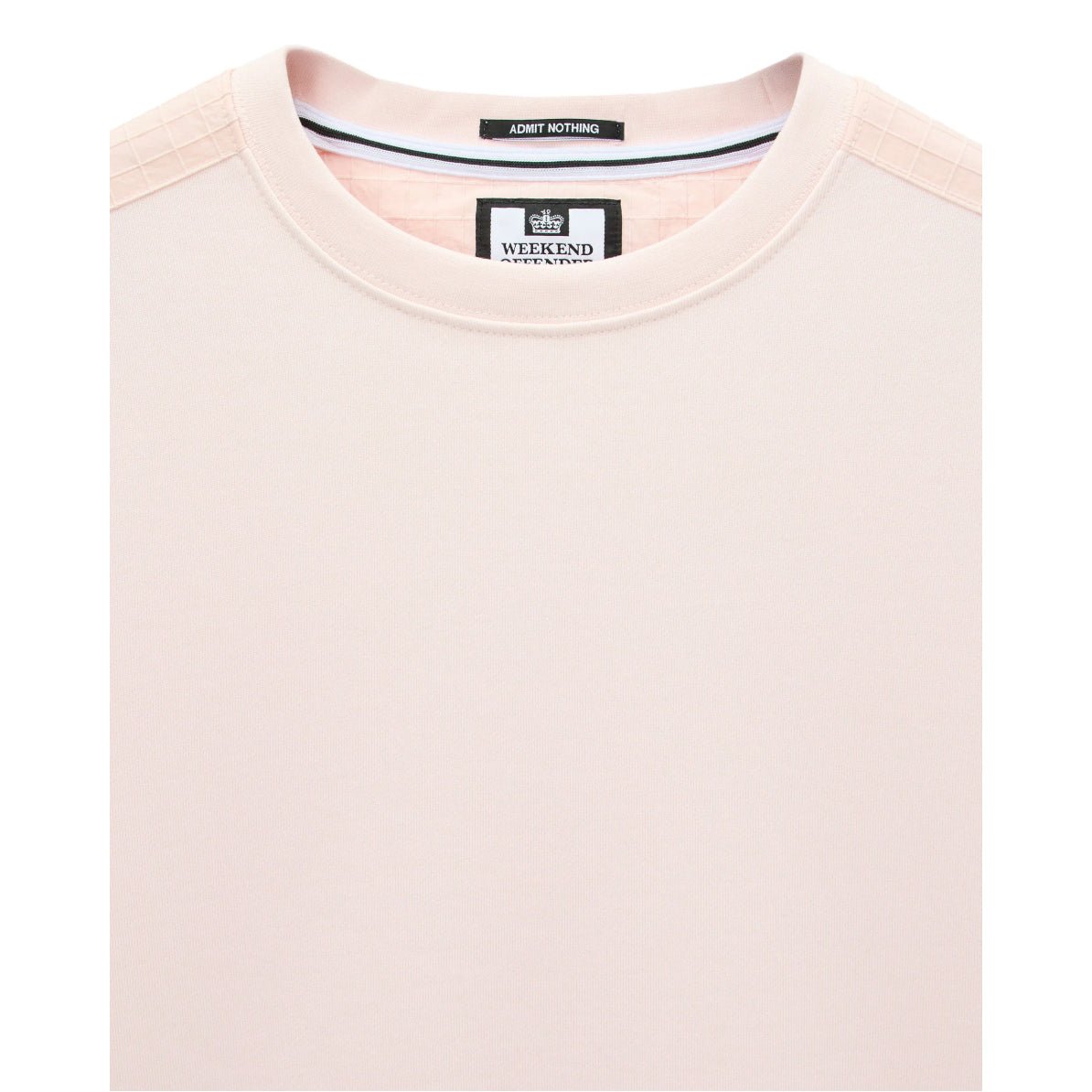 Weekend Offender F Bomb Sweatshirt - Soft Pink - Escape Menswear