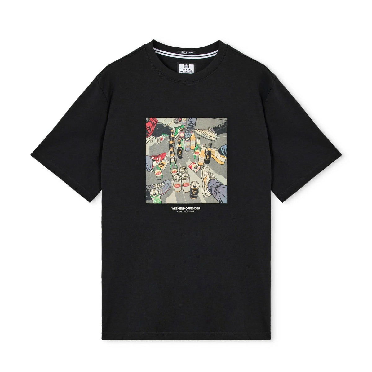 Weekend Offender Imbibo Graphic T-Shirt - Black - Escape Menswear