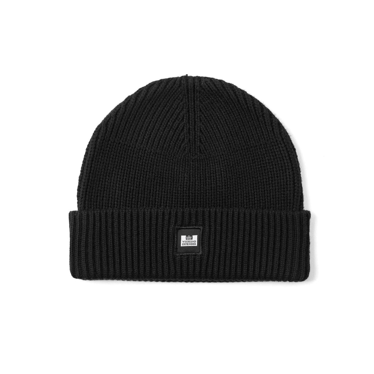 Weekend Offender Kettama Rib Knit Beanie - Black - Escape Menswear