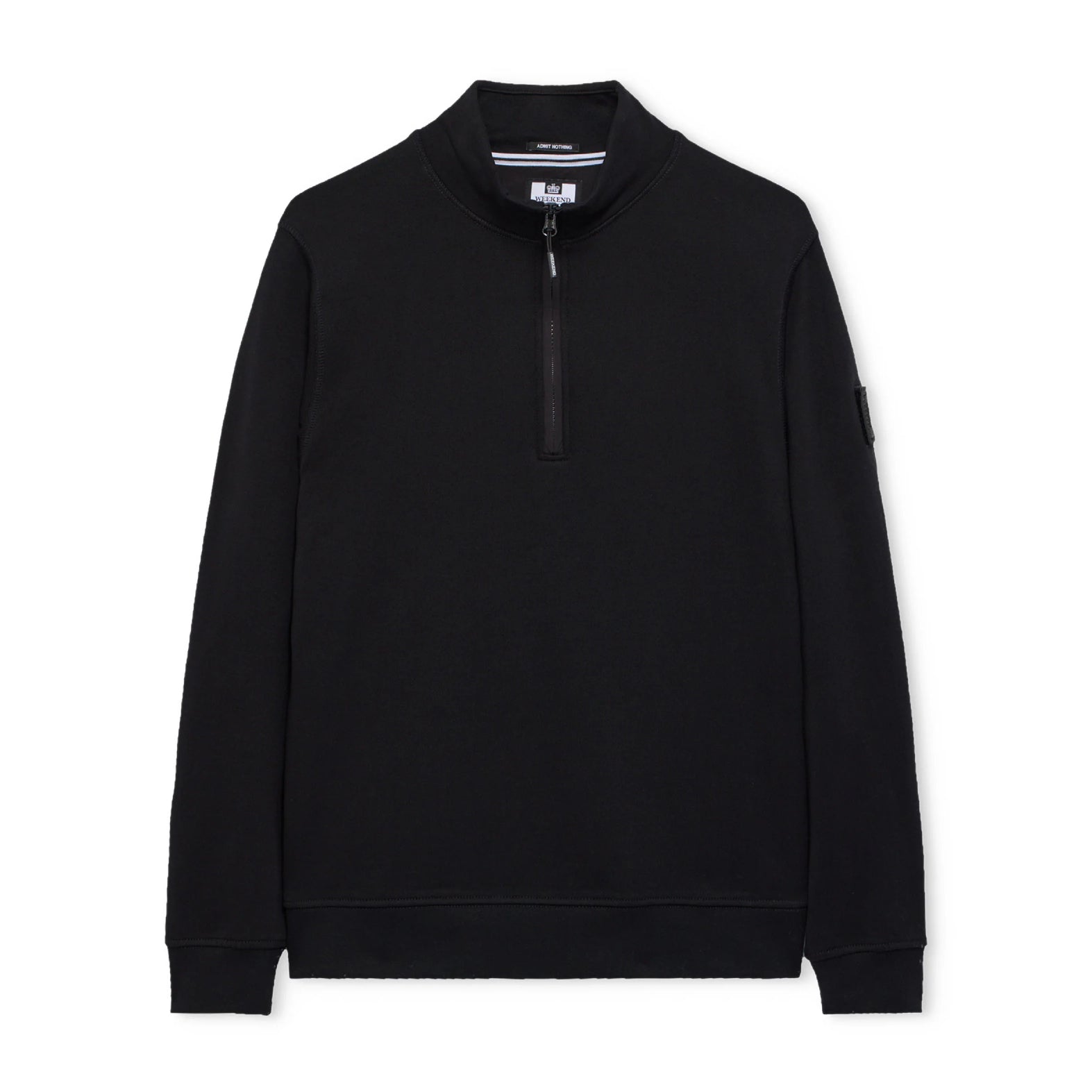 Weekend Offender Kraviz 1/4 Zip Sweatshirt - Black - Escape Menswear