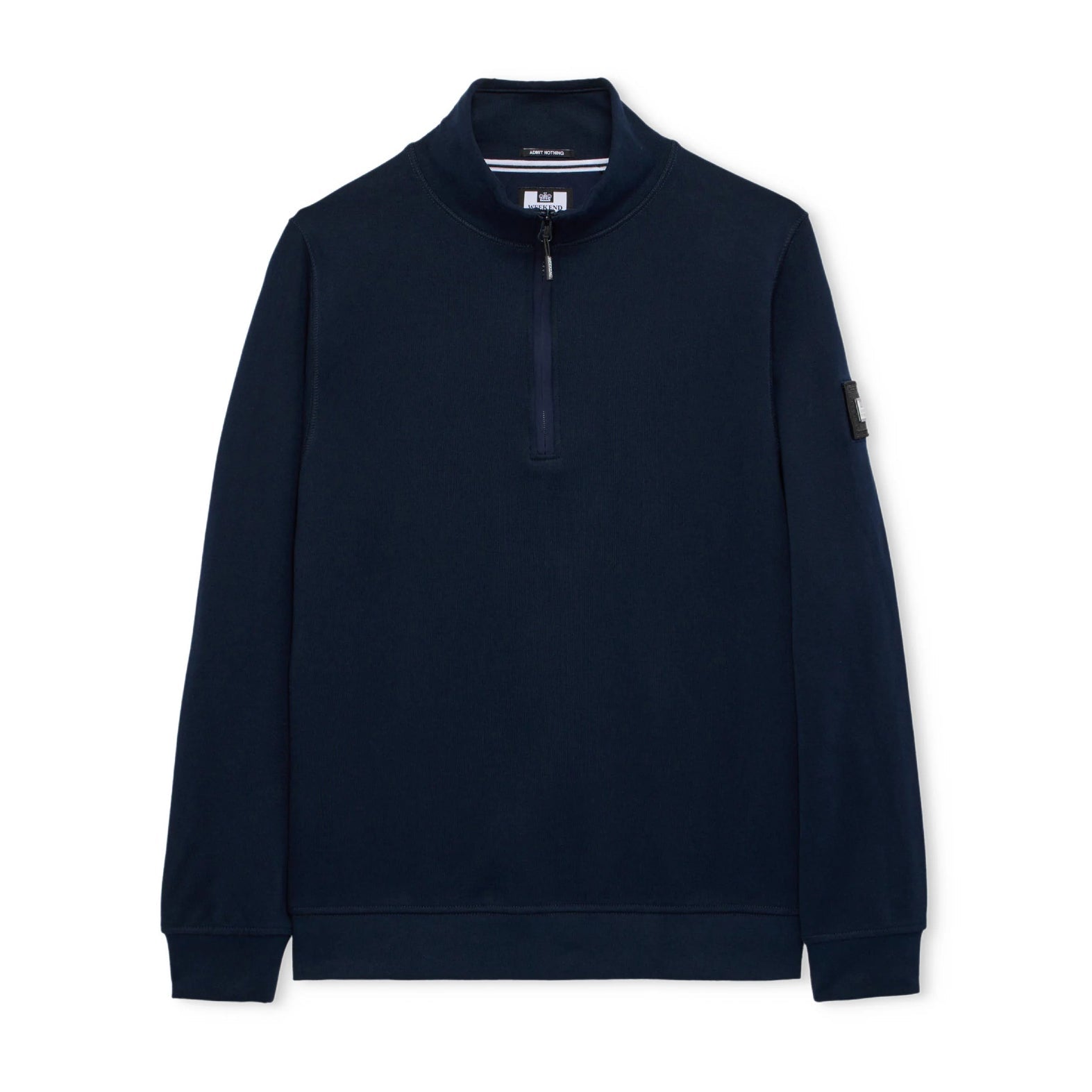 Weekend Offender Kraviz 1/4 Zip Sweatshirt - Navy - Escape Menswear