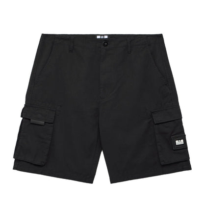 Weekend Offender Mascia Cargo Short - Black - Escape Menswear