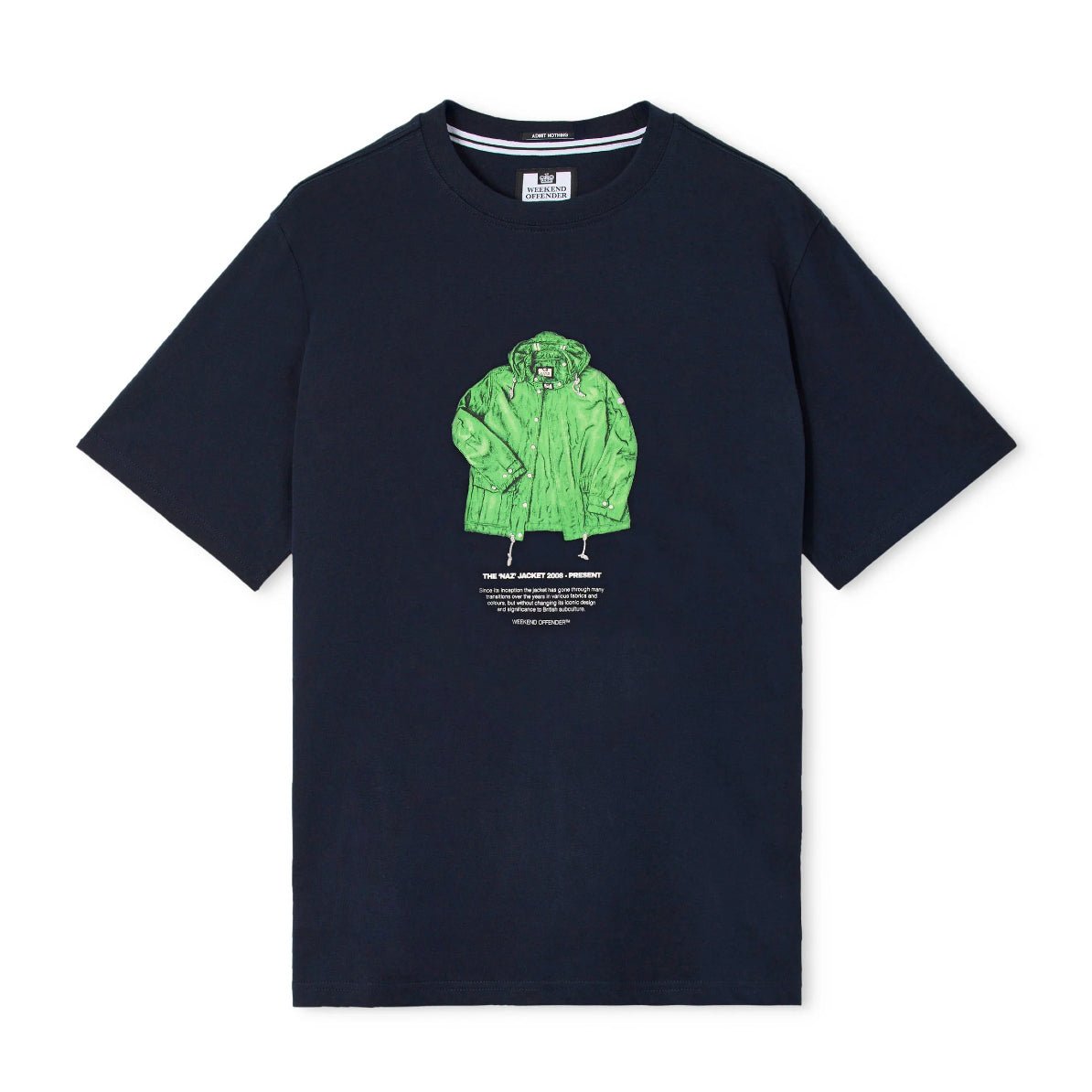 Weekend Offender Naz Graphic T-Shirt - Navy - Escape Menswear