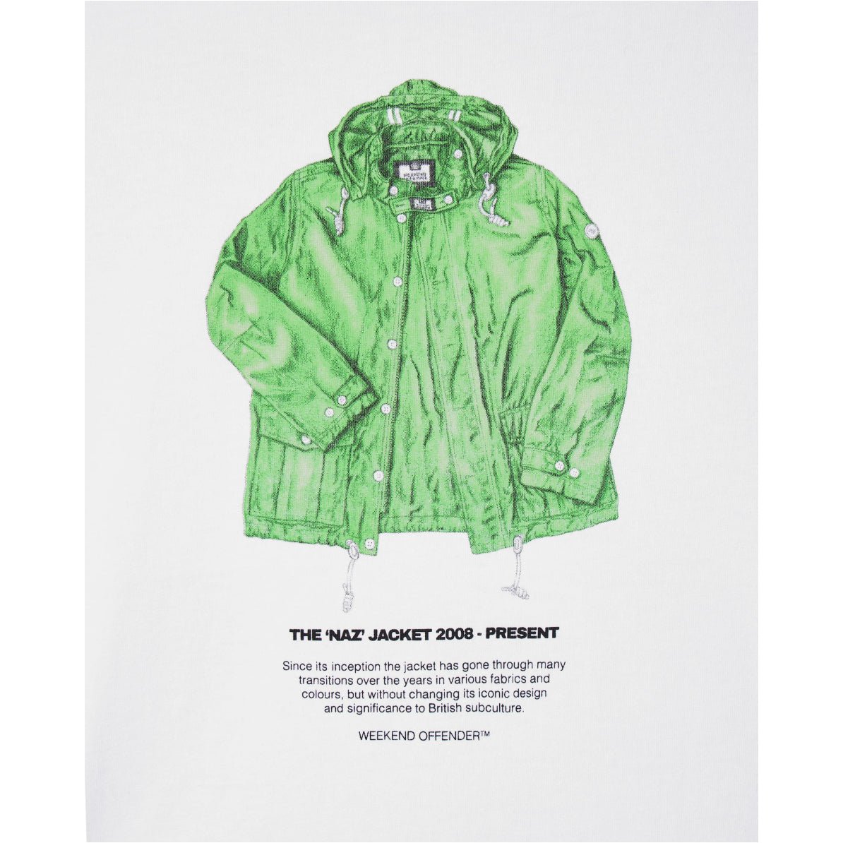 Weekend Offender Naz Graphic T-Shirt - White - Escape Menswear