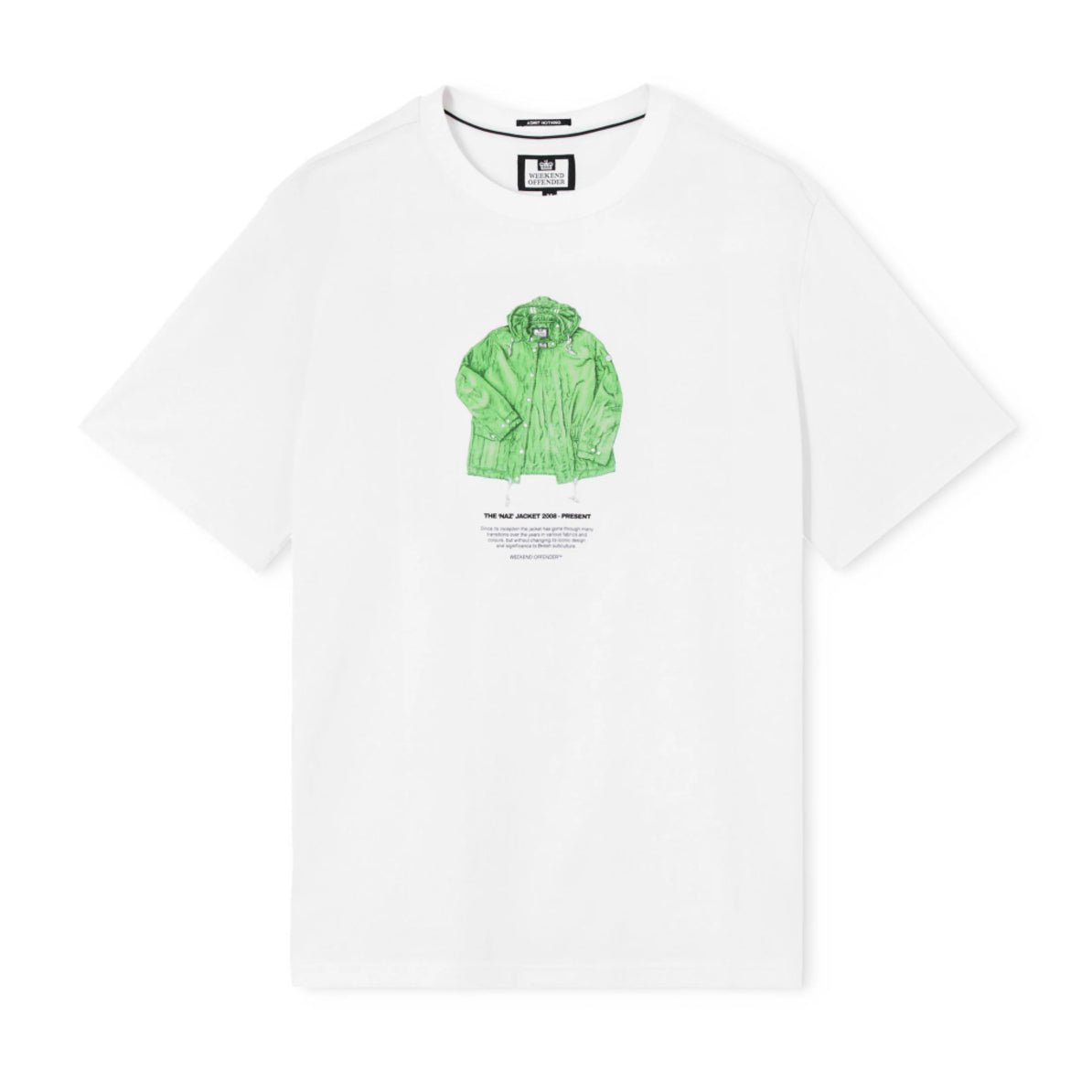 Weekend Offender Naz Graphic T-Shirt - White - Escape Menswear