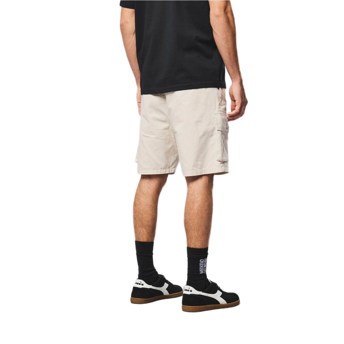Weekend Offender Scopello Cargo Shorts - Cement - Escape Menswear