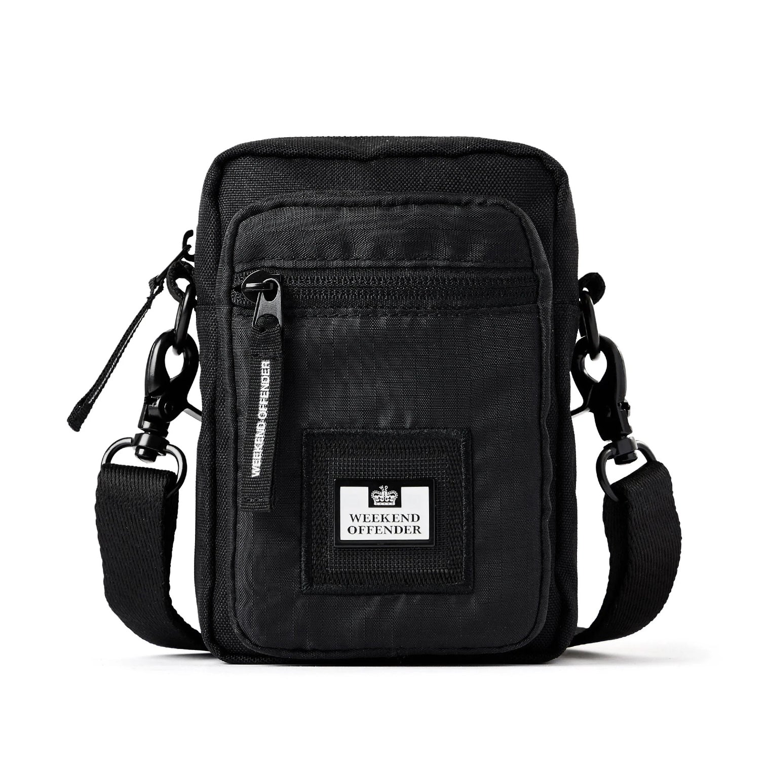Weekend Offender Small Cross Body Bag - Black - Escape Menswear