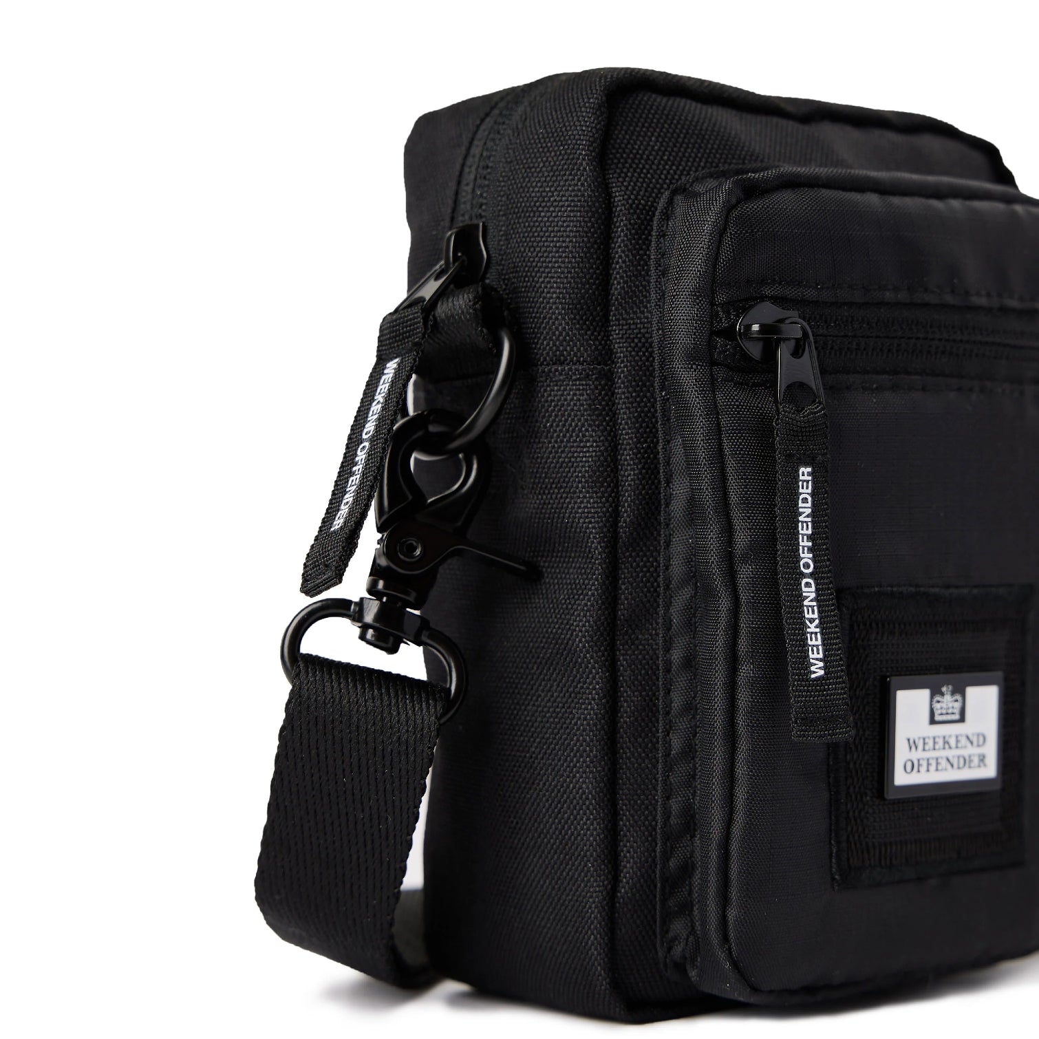 Weekend Offender Small Cross Body Bag - Black - Escape Menswear