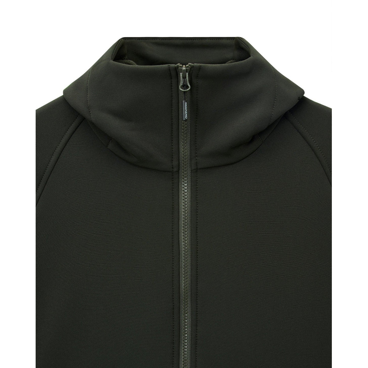 Weekend Offender Stipe Softshell Jacket - Black Forest Green - Escape Menswear