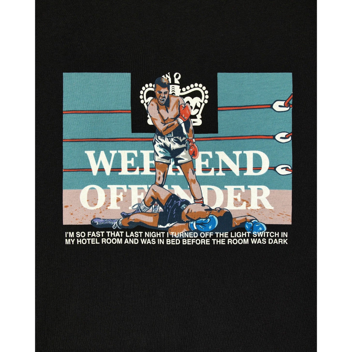 Weekend Offender Summus Graphic T-Shirt - Black - Escape Menswear