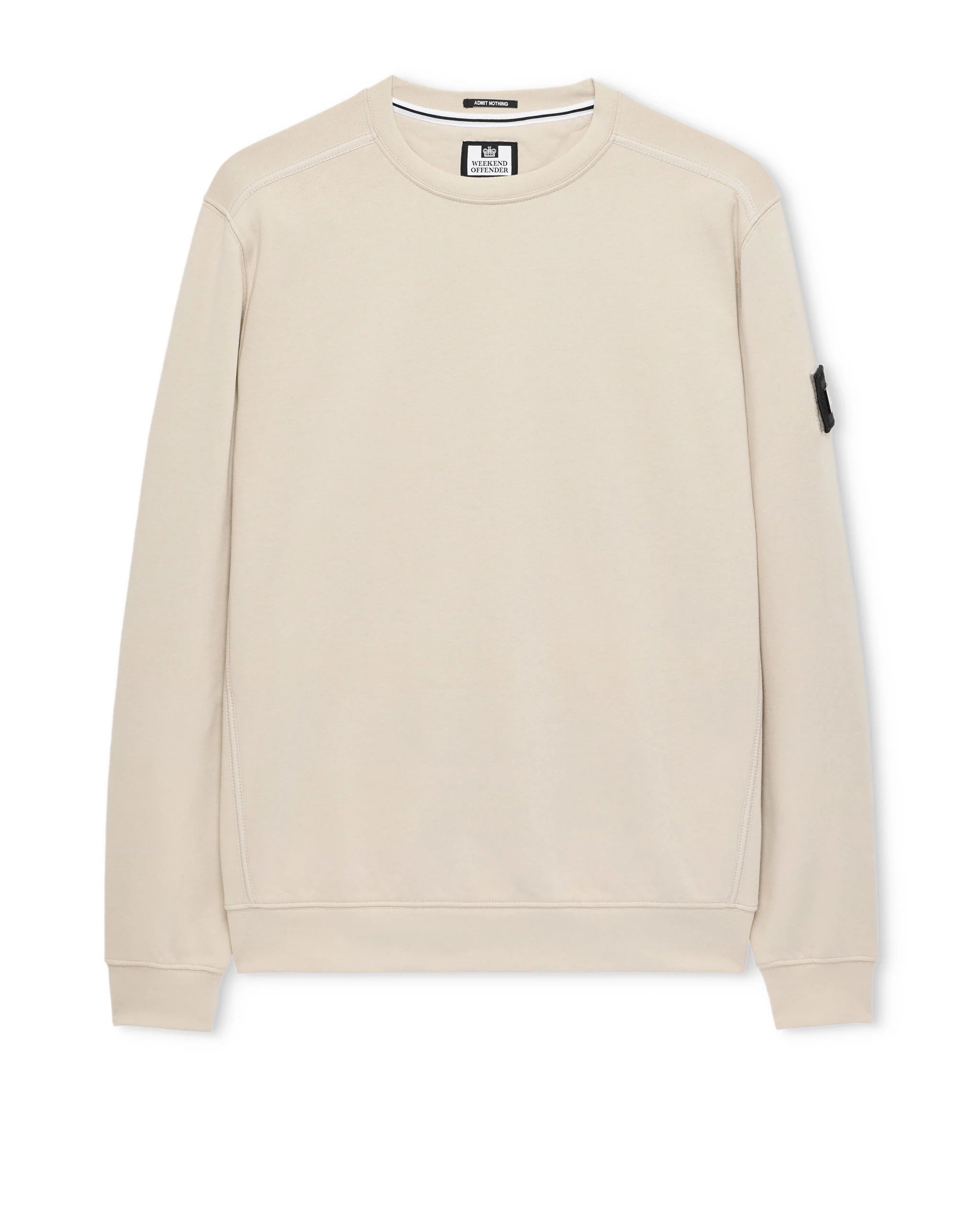 Weekend Offender Thunder Sweatshirt - Calcium - Escape Menswear