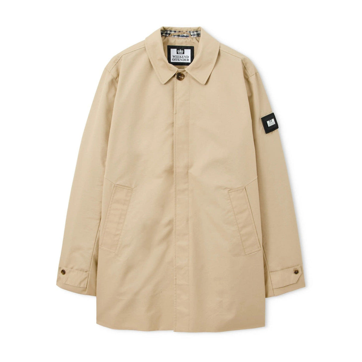 Weekend Offender Whitehouse Mac Jacket - Stone - Escape Menswear