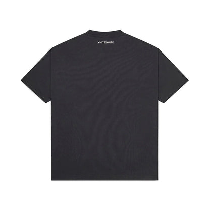 White Noise Box Logo T-Shirt - 900 Black - Escape Menswear