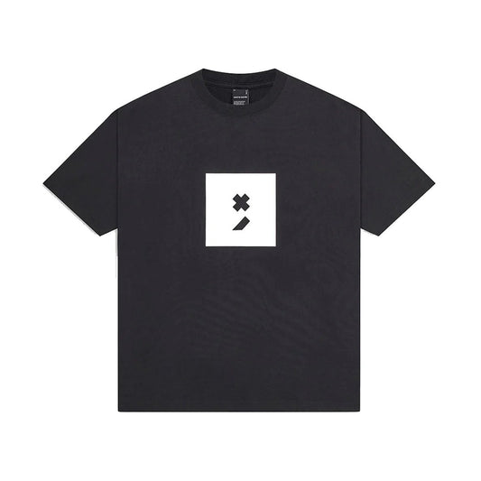 White Noise Box Logo T-Shirt - 900 Black - Escape Menswear