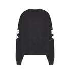 White Noise Chest Logo Sweatshirt - 900 Black - Escape Menswear