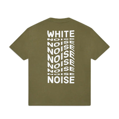 White Noise Graphic T-Shirt - 030 Khaki - Escape Menswear