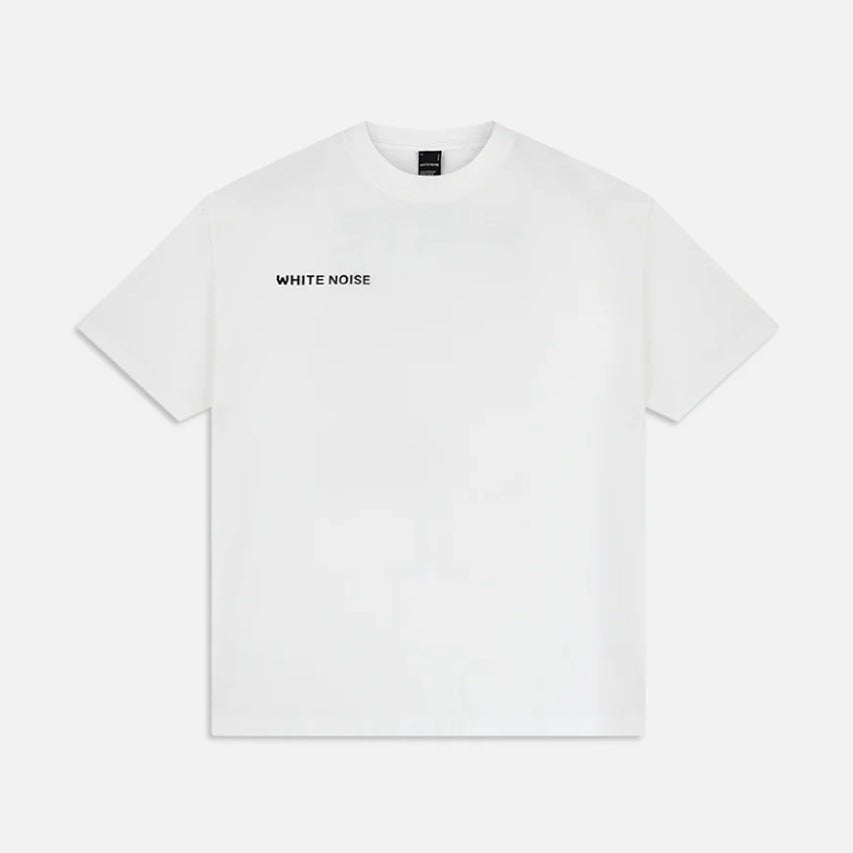 White Noise Graphic T-Shirt - 100 White - Escape Menswear