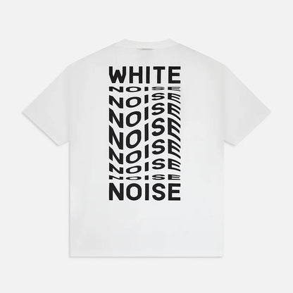 White Noise Graphic T-Shirt - 100 White - Escape Menswear