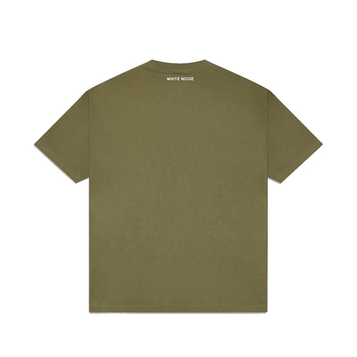 White Noise Logo T-Shirt - 030 Khaki - Escape Menswear