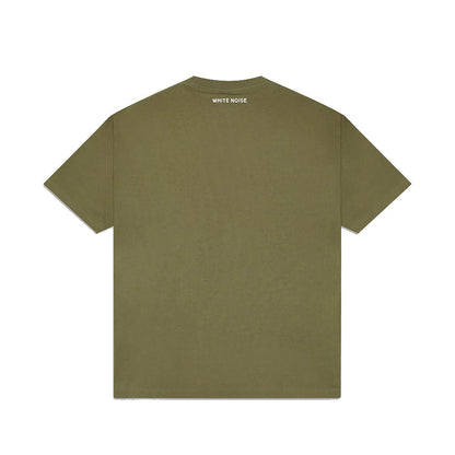 White Noise Logo T-Shirt - 030 Khaki - Escape Menswear