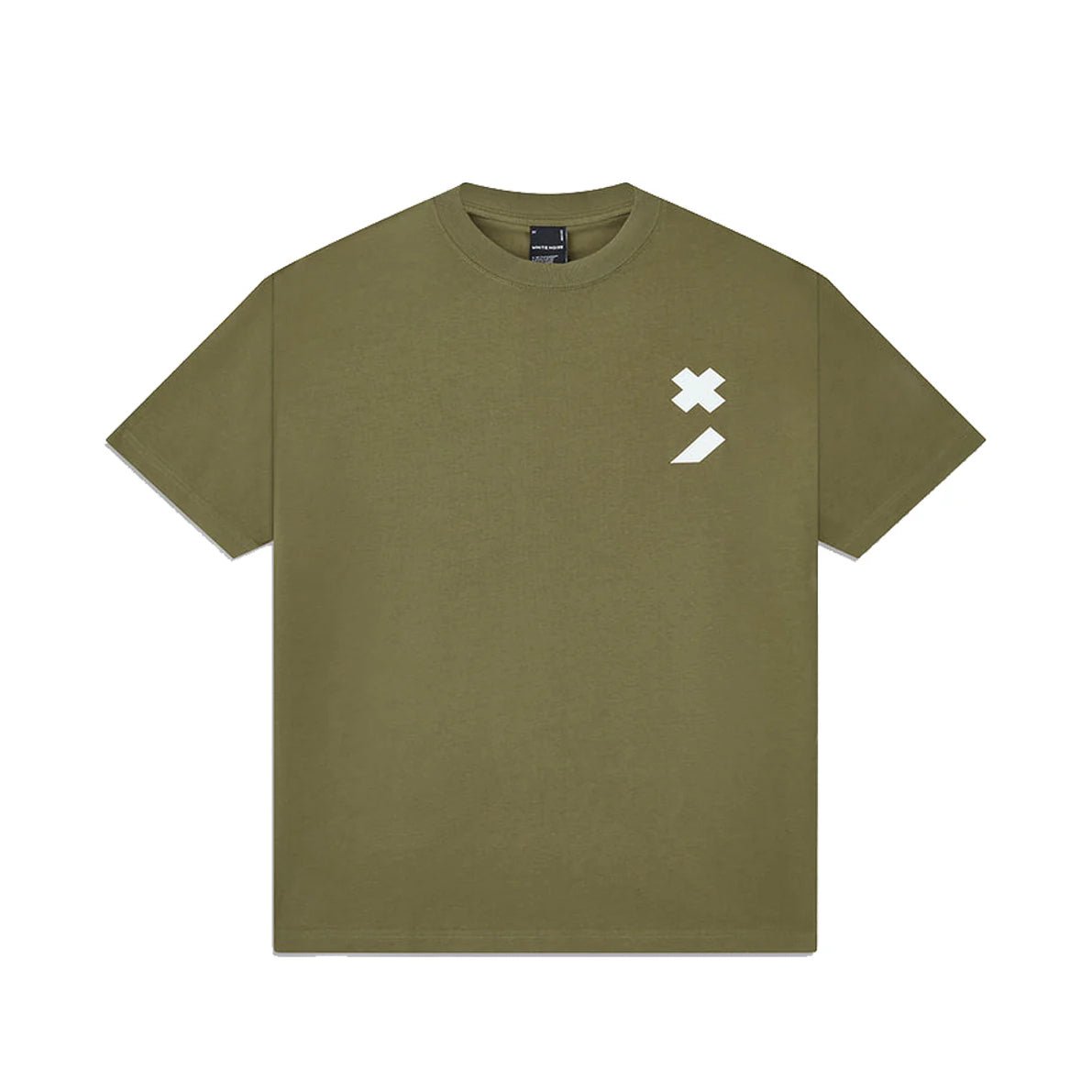 White Noise Logo T-Shirt - 030 Khaki - Escape Menswear